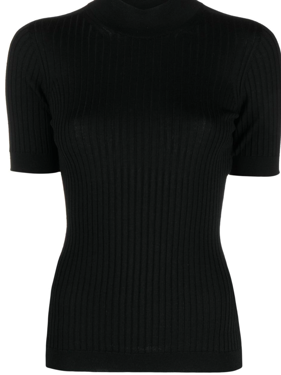 Affordable Women top Versace ribbed-knit wool 0810